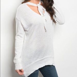 Lightweight White Sweater